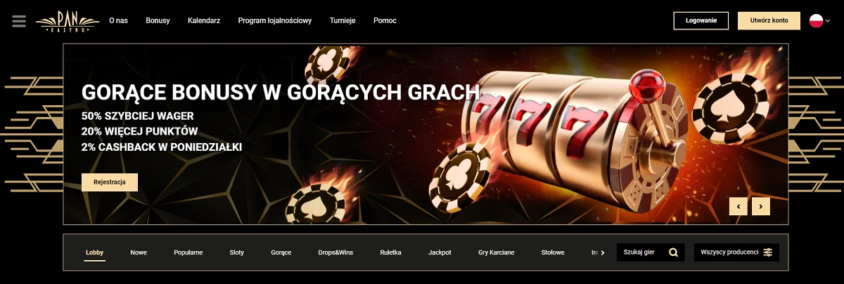 pan kasyno banner